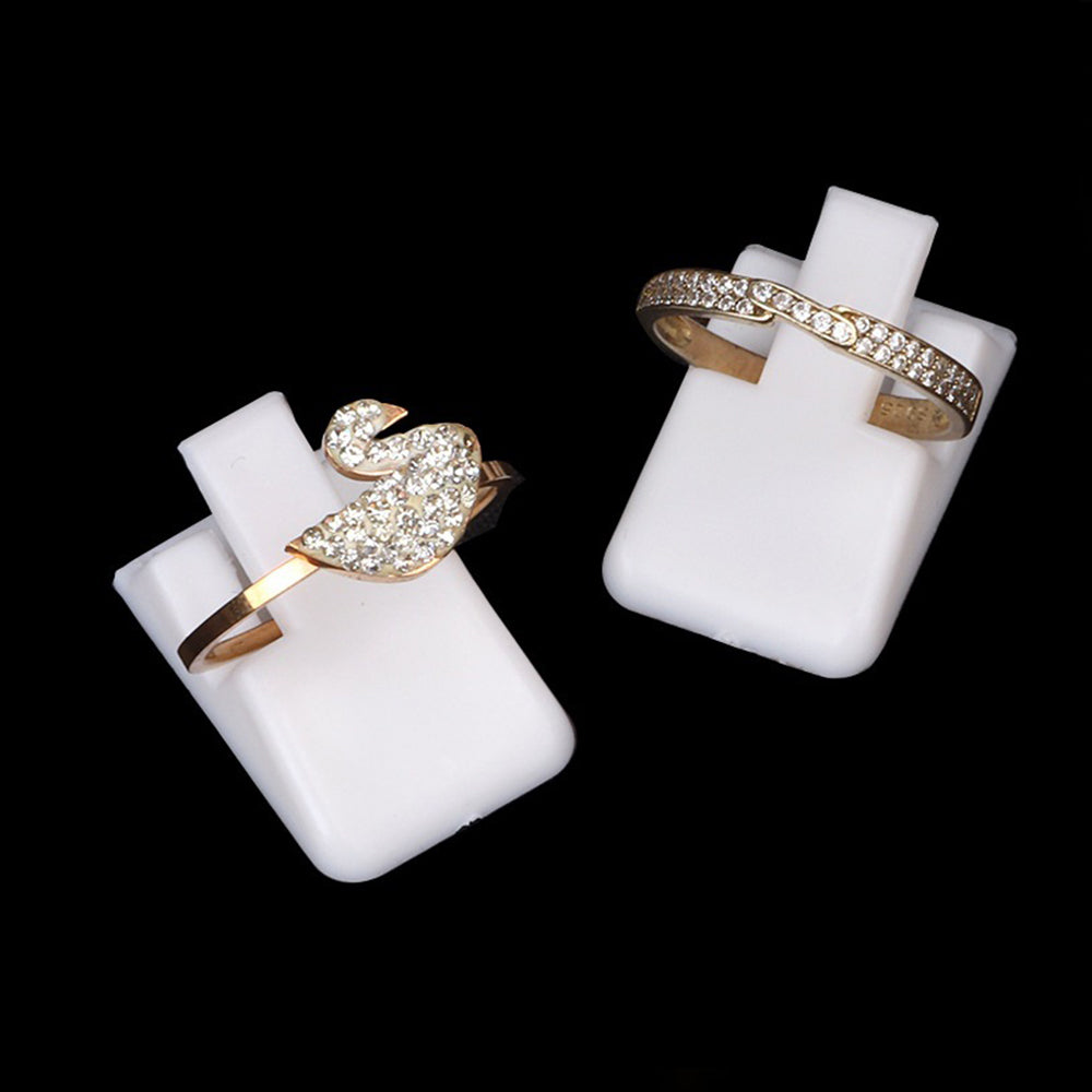 white ring stand front