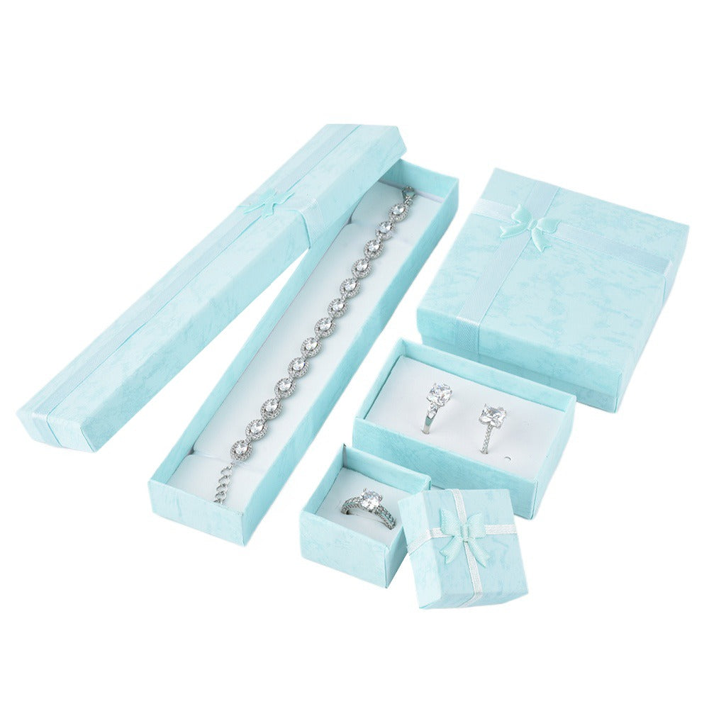 24Pcs (B10-32-BA) Baby Blue Fashion Earring Boxes