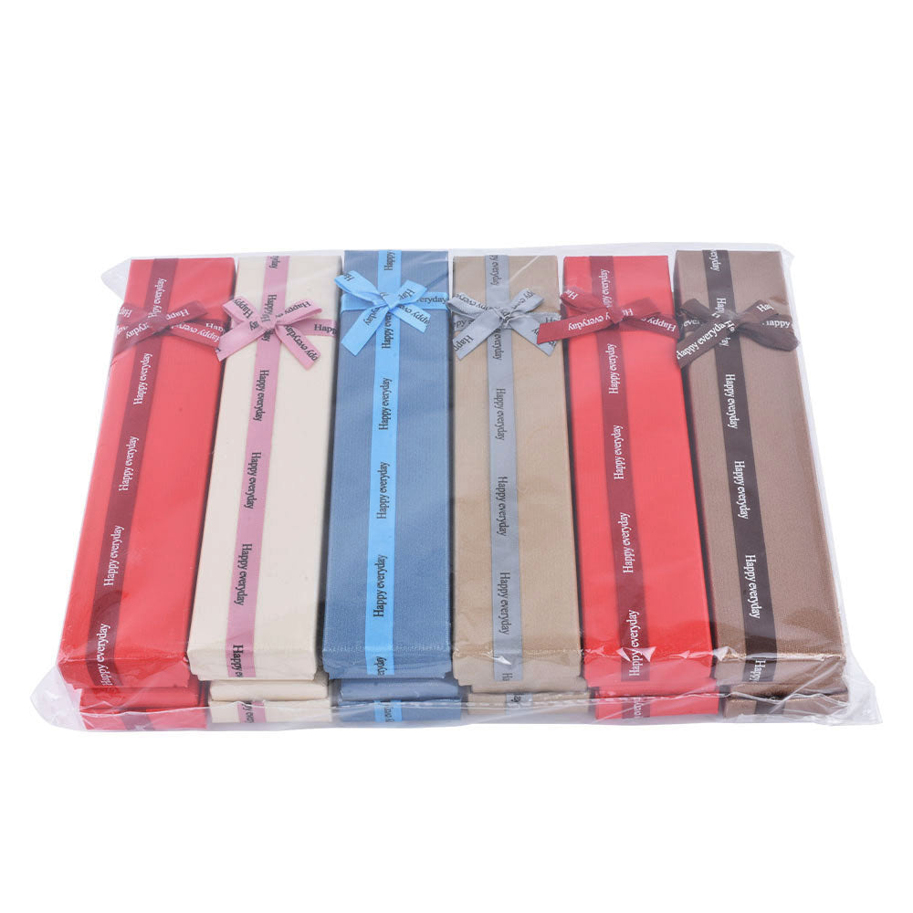12PCS B1582-X8 Fashion Bow Tie Bracelet Boxes With 6 Colors