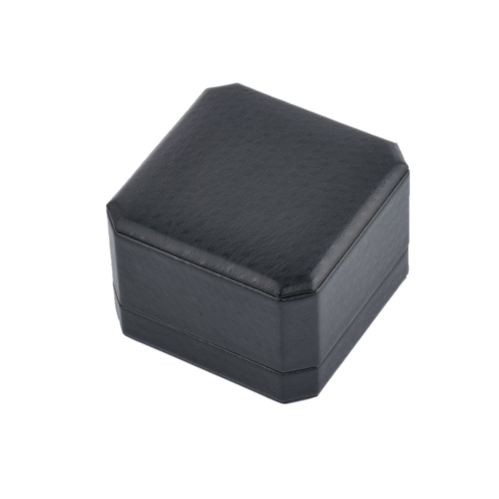 Black LED Jewelry Box, Square Ring Box With Light