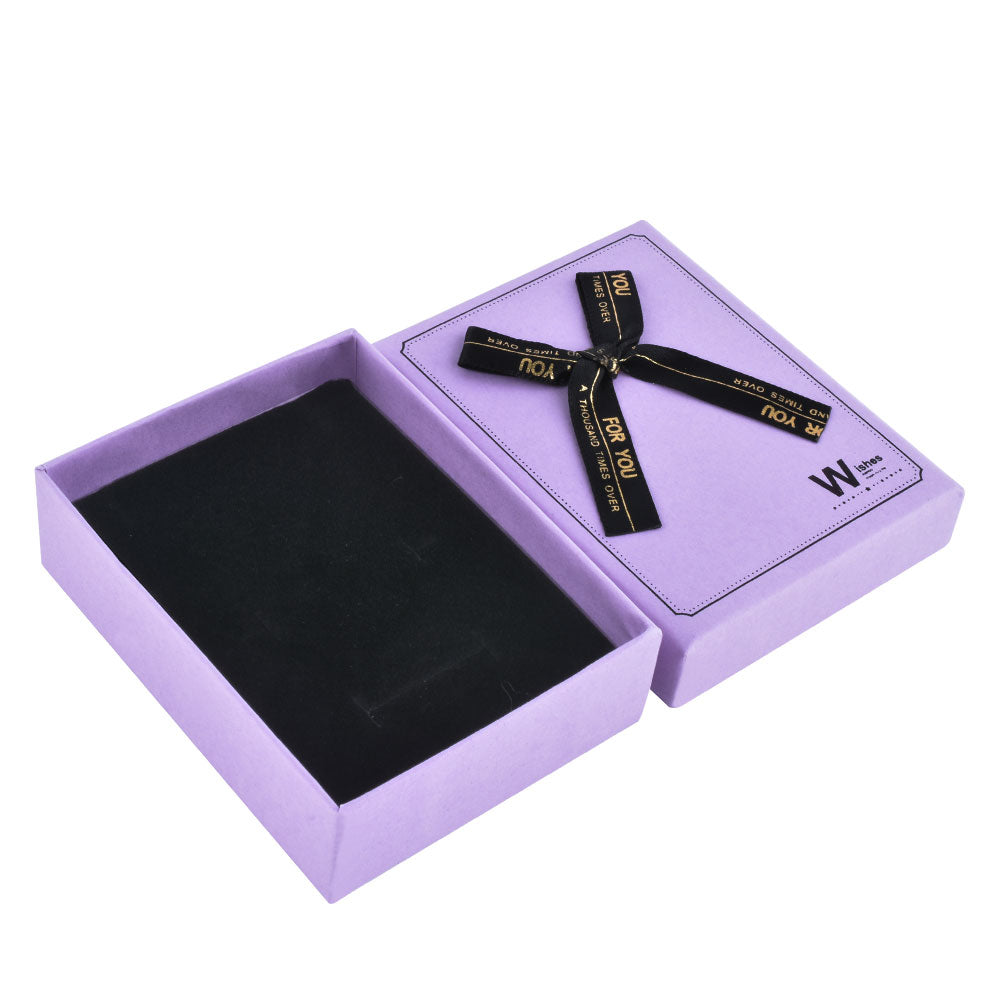 12 PCS B1534-X7 Fashion 6 Colors Pendant Earring Necklace Boxes with Ribbon