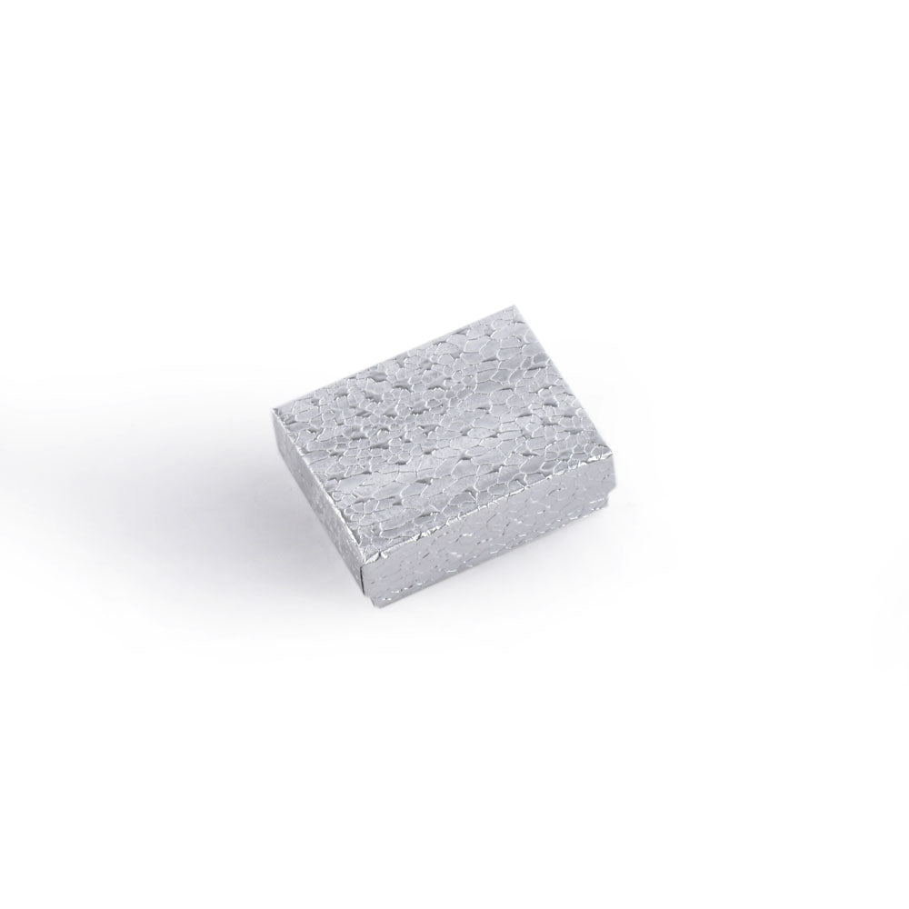 100PCS BX2811S Silver Cotton Filled Boxes, Size: 2 1/8"*1 5/8"*3/4"