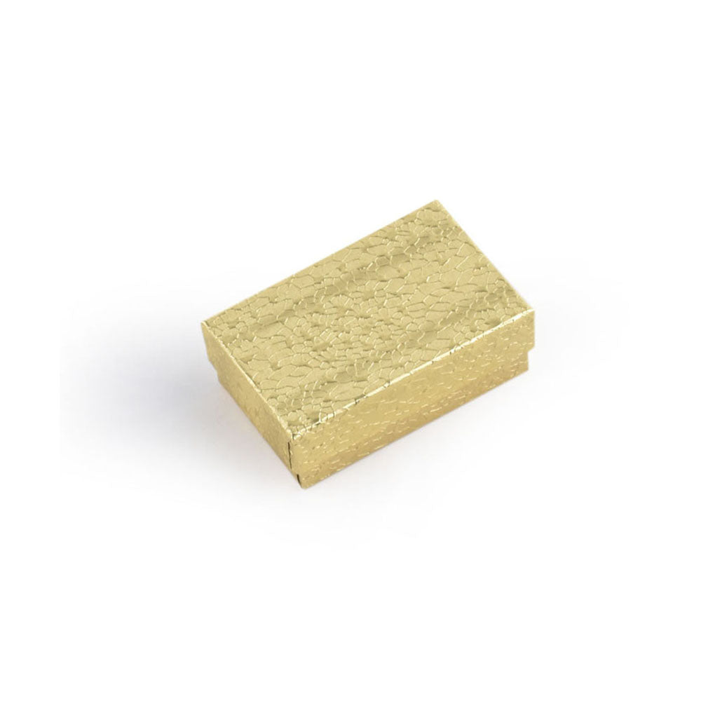 100PCS BX2821 Gold Cotton Filled Boxes,Size:2 5/8*1 1/2*1 inch