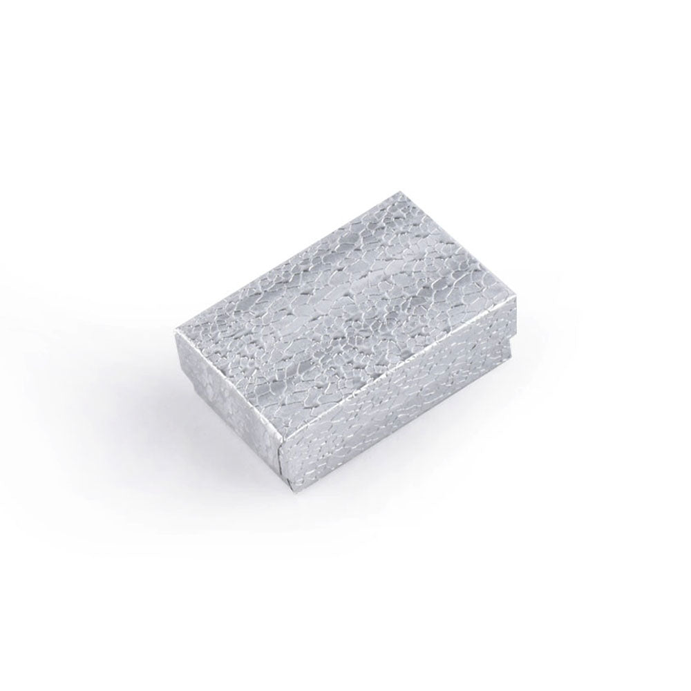 100PCS 3"×2" Silver Cotton Filled Boxes
