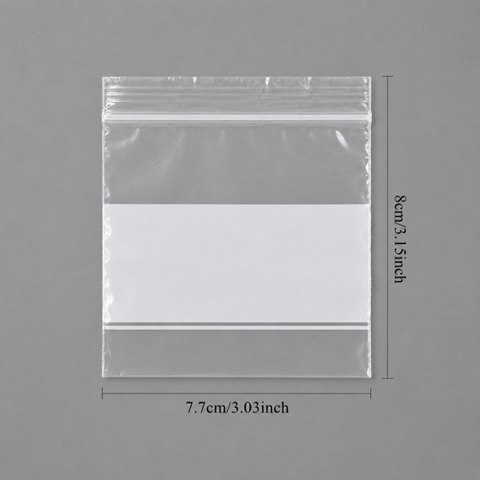 3" x 3" Write-On Clear Jewelry Zip Bags, 1000 Count – Jeweller Buy