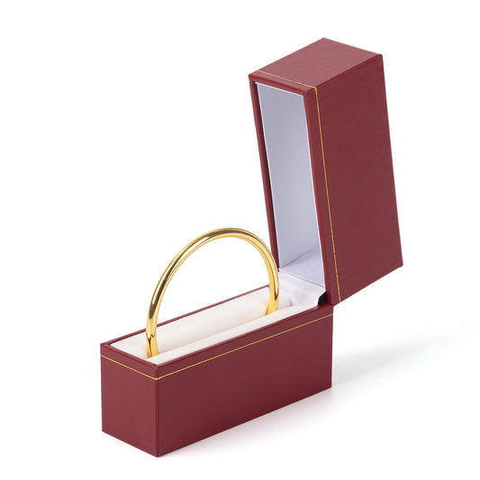 12PCS Red Bangle Box With Gold Trim