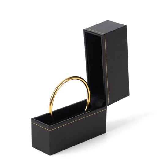 12PCS Black Bangle Box With Gold Trim