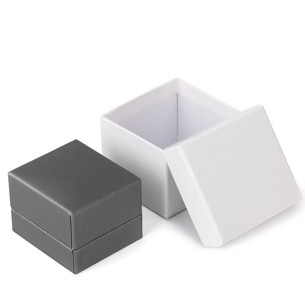 24Pcs Gray PU Ring Boxes