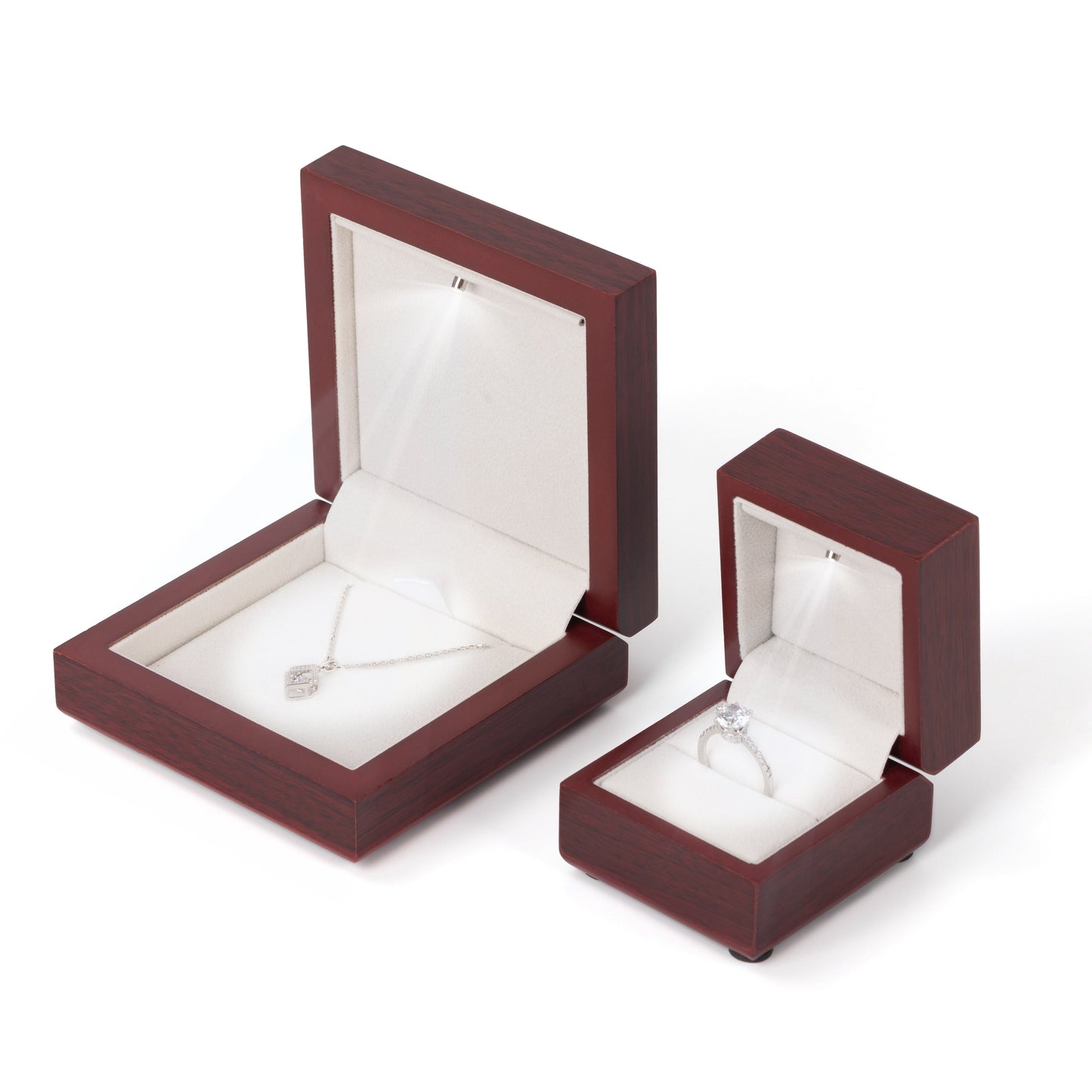 Wood Led Light Ring Box,Pendant Box,Price For 1 PCS