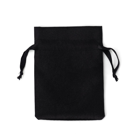 Black Satin Pouch, Price for 50 Pieces