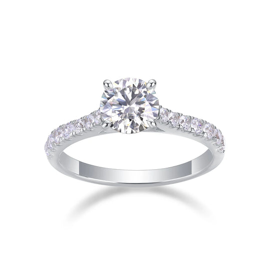 Best Selling Classics Design Moissanite Ring Silver Jewelry Women Gift Party Sterling Stone Wedding Technology party