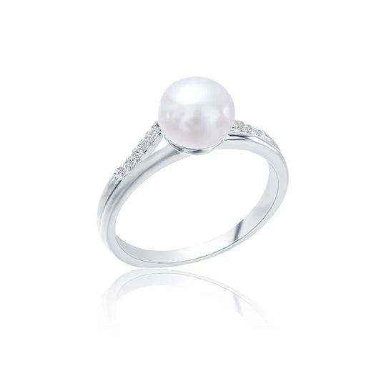 Four Leaf Clover Jewelry 925 sterling silver Adjustable Open 18K gold and rhodium plated ring cubic zirconia for women