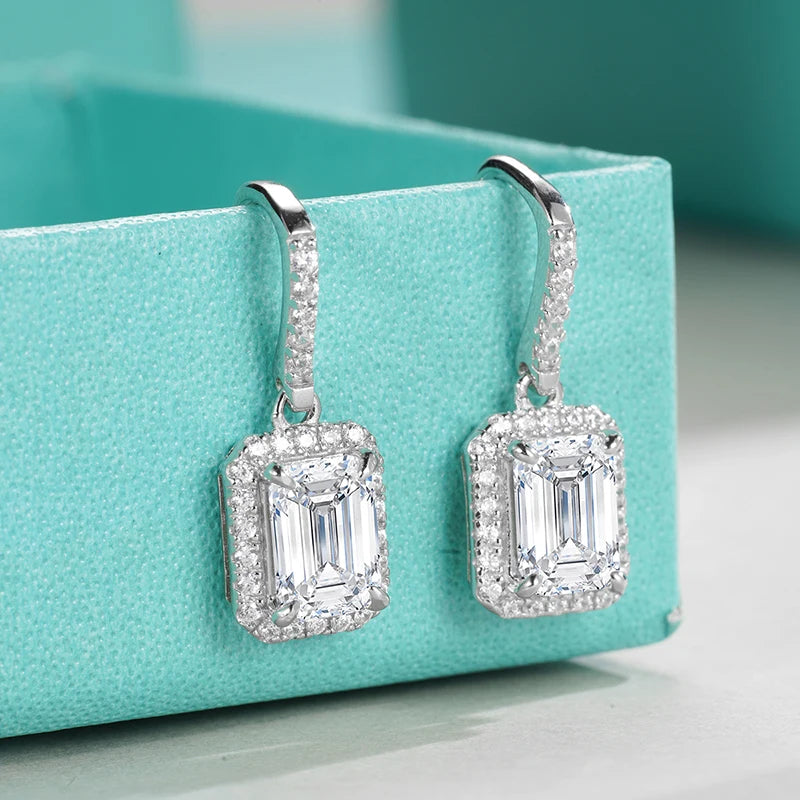 Jeweller Buy Wholesale 925 Sterling Silver Moissanite Earrings VVS1 Diamond Huggie