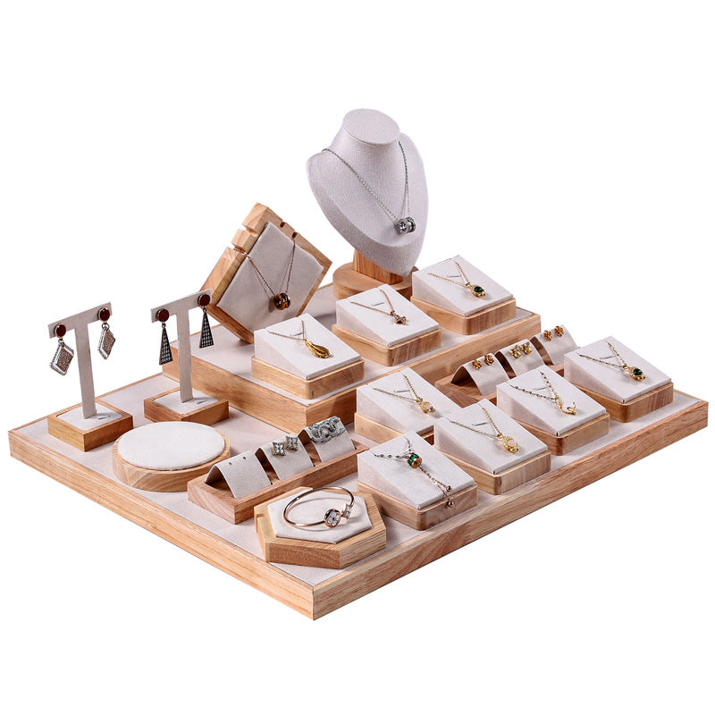 Jewelry display stand set display props ring necklace display stand neck jewelry model stall display set
