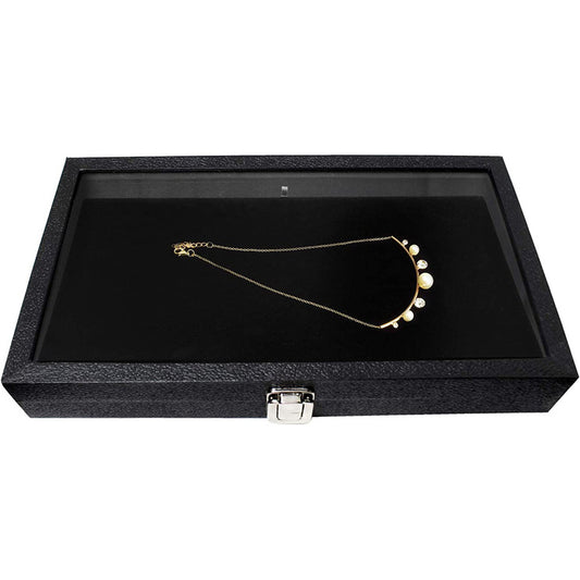 Wooden Jewelry Storage Box with Window