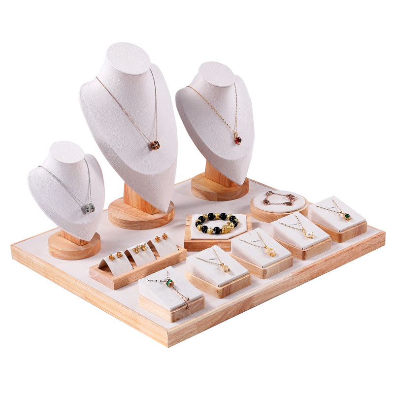 Jewelry display stand set display props ring necklace display stand neck jewelry model stall display set