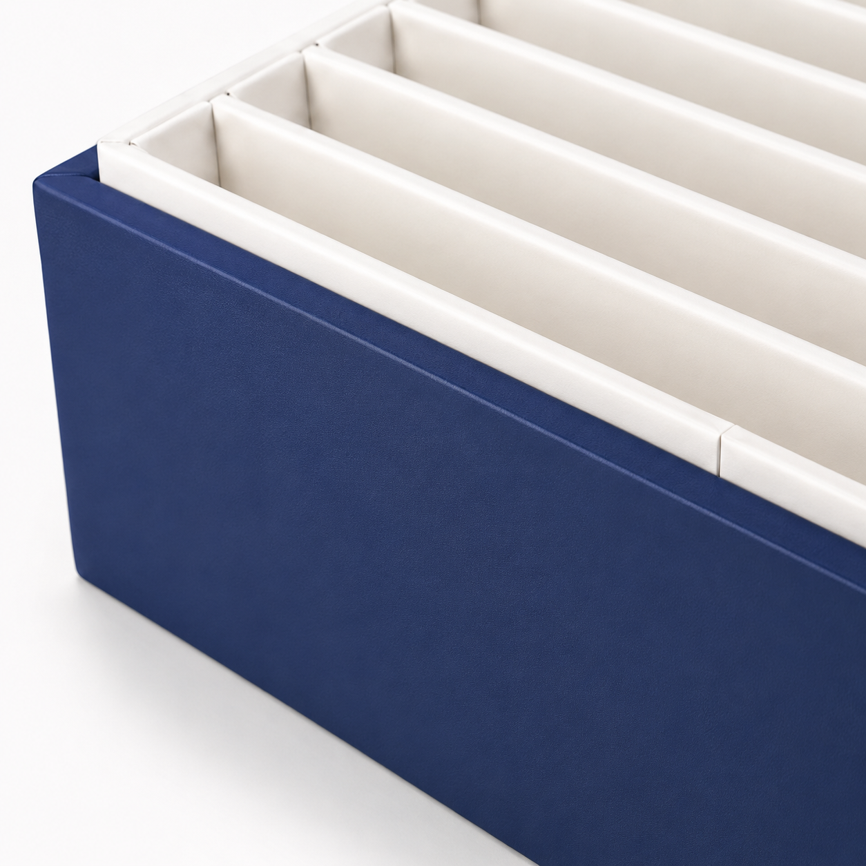 Long compartment jewelry display tray for bangles, cuffs, bracelets, and watches