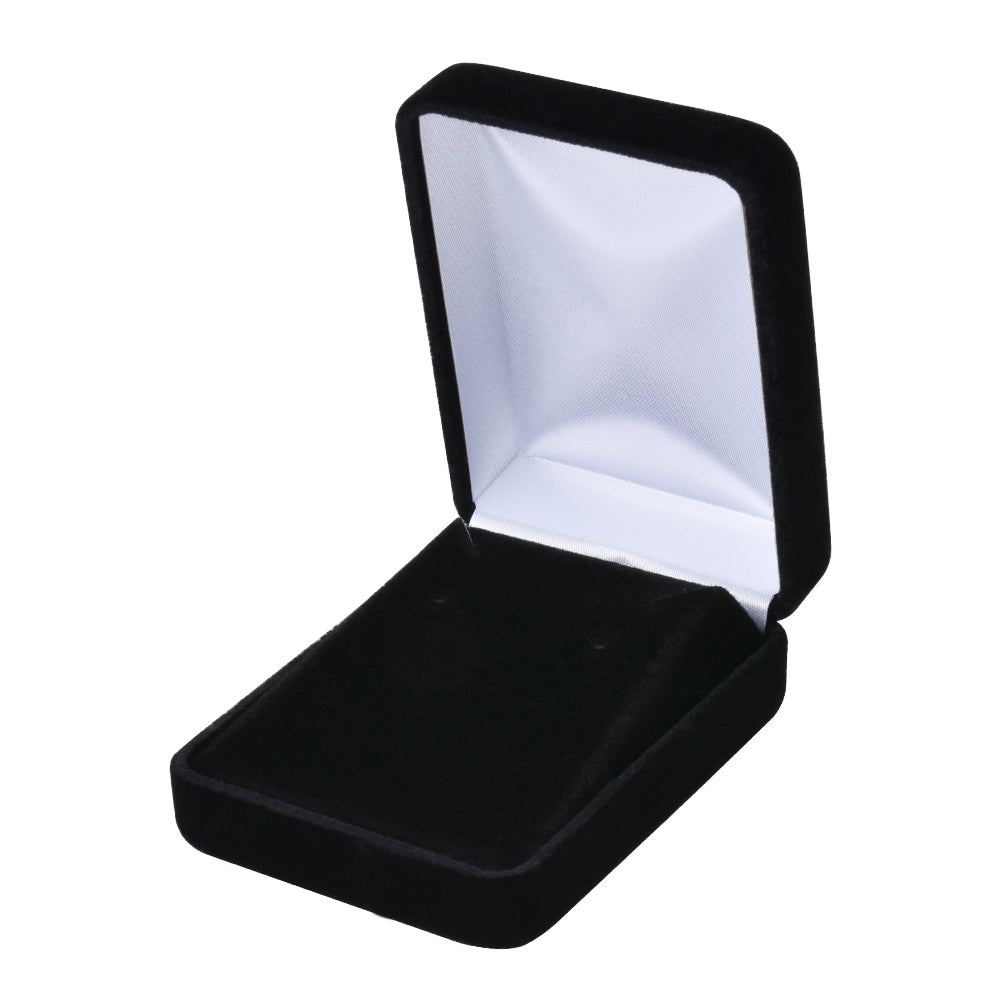 12PCS Black Velvet Pendant Earring Necklace Boxes