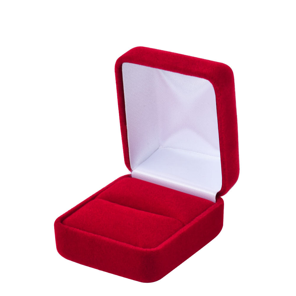 12 PCS Red Velvet Ring Boxes