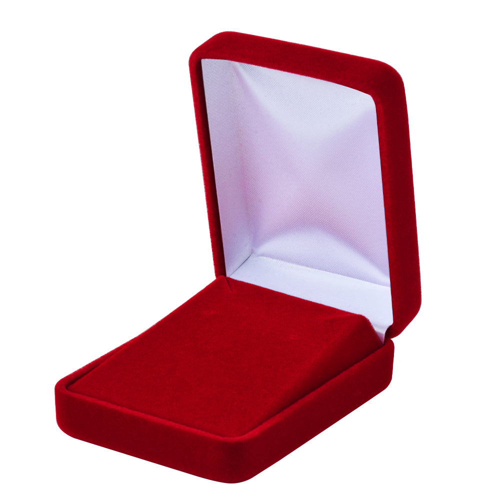 12 PCS Red Velvet Pendant Earring Necklace Boxes