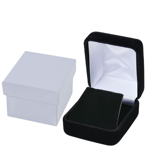 12PCS Black Velvet Earring Necklace Boxes