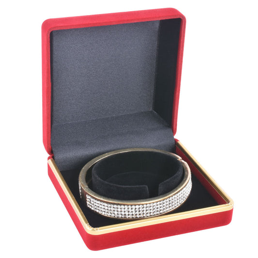12PCS Red Flocking Bangle Boxes