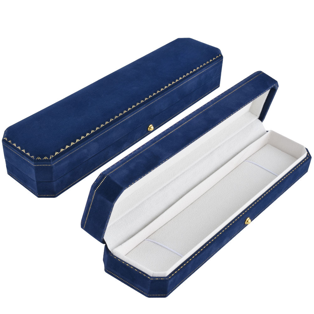 6PCS Luxury Blue Velvet Covered Bracelet Boxes