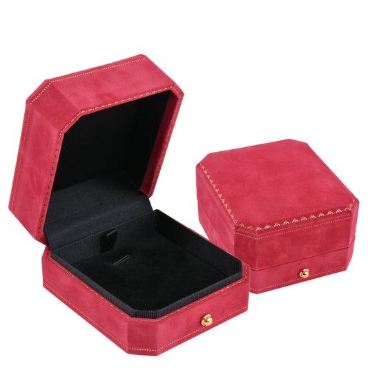 12PCS Luxury Red Velvet Covered Pendant Earring Boxes