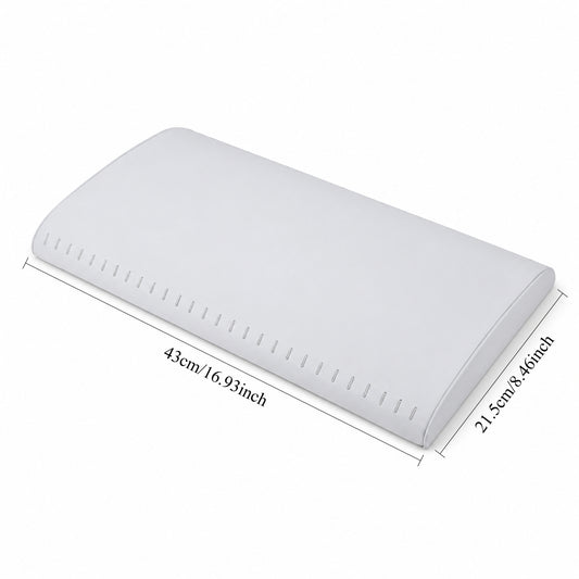White 25-slot bracelet display tray with curved top and dimensions 43 x 21.5 cm