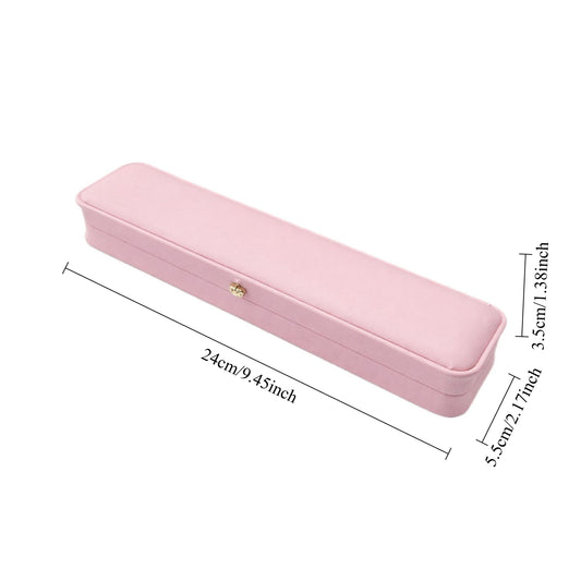 bracelet box - 12 Pink Bracelet Display Boxes Box P016-B1-P W open view