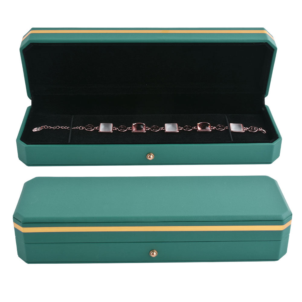 bracelet box - PU Bracelet Box P09BR-G BK open view