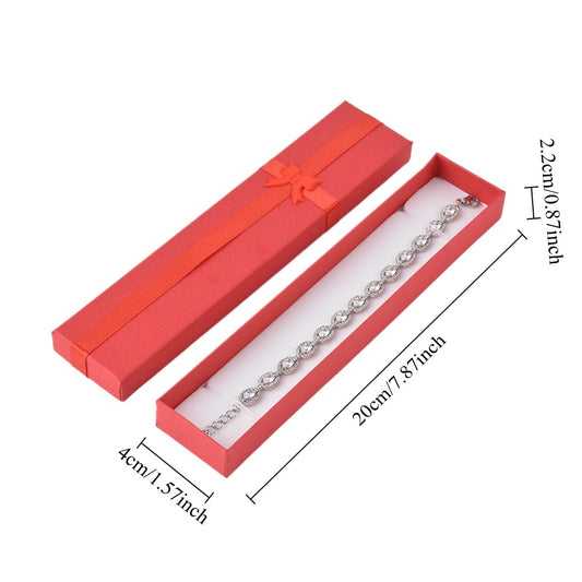 bracelet box - 12pcs Red Bracelet Boxes B10-82-R open view