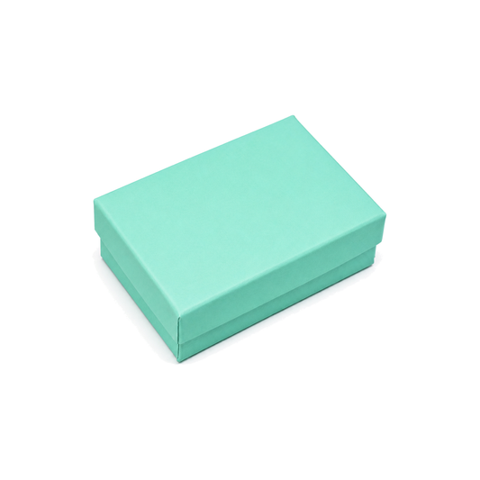 bracelet box - T Blue Matte Slim Bracelet Cotton-Filled Jewelry Box 100-Piece Pack BX2821T open view