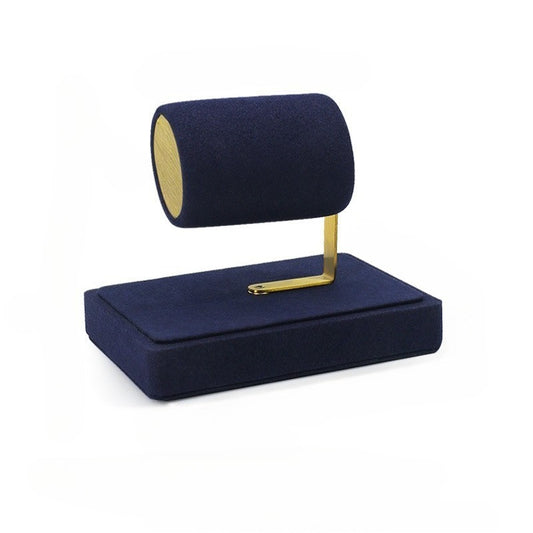 bracelet display and watch display - Gold Velvet Metal Watch Bracelet Display Stand C02854 open view