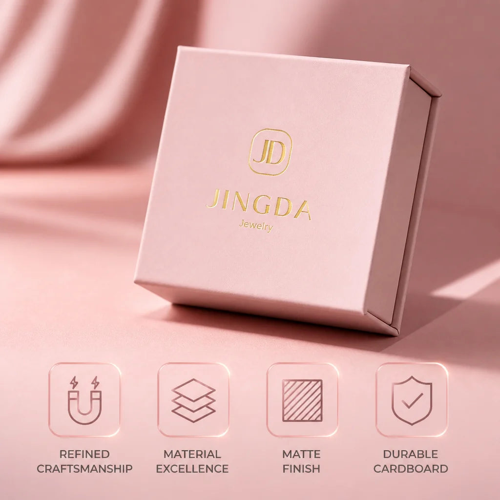 Custom magnetic paper jewelry box - view 8