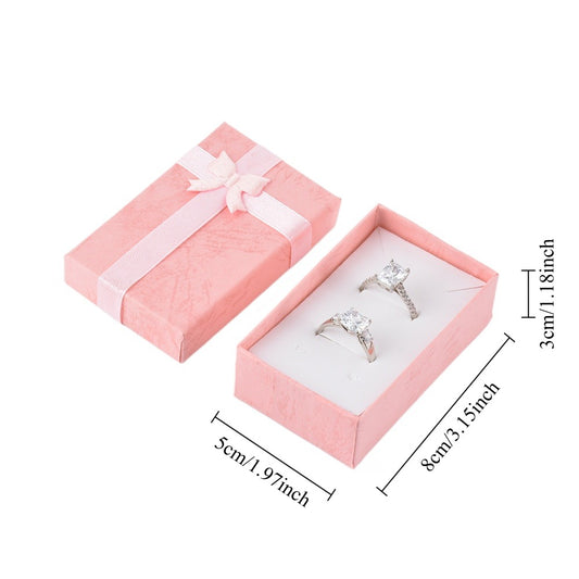 earring box - 24pcs Pink Earring Boxes B10-32-PEA open view