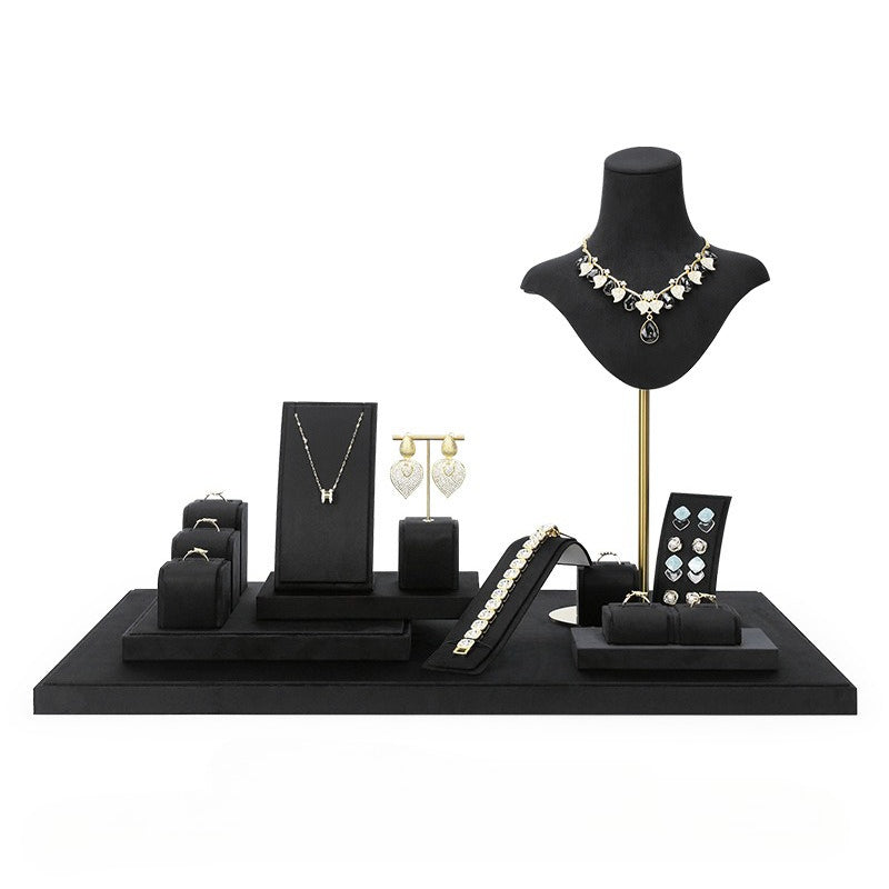 earring display - Black Velvet Display Stand Bust Earring C02663 product view 31
