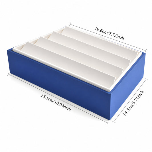earring display - 20 Blue White Earring Tray T050 open view