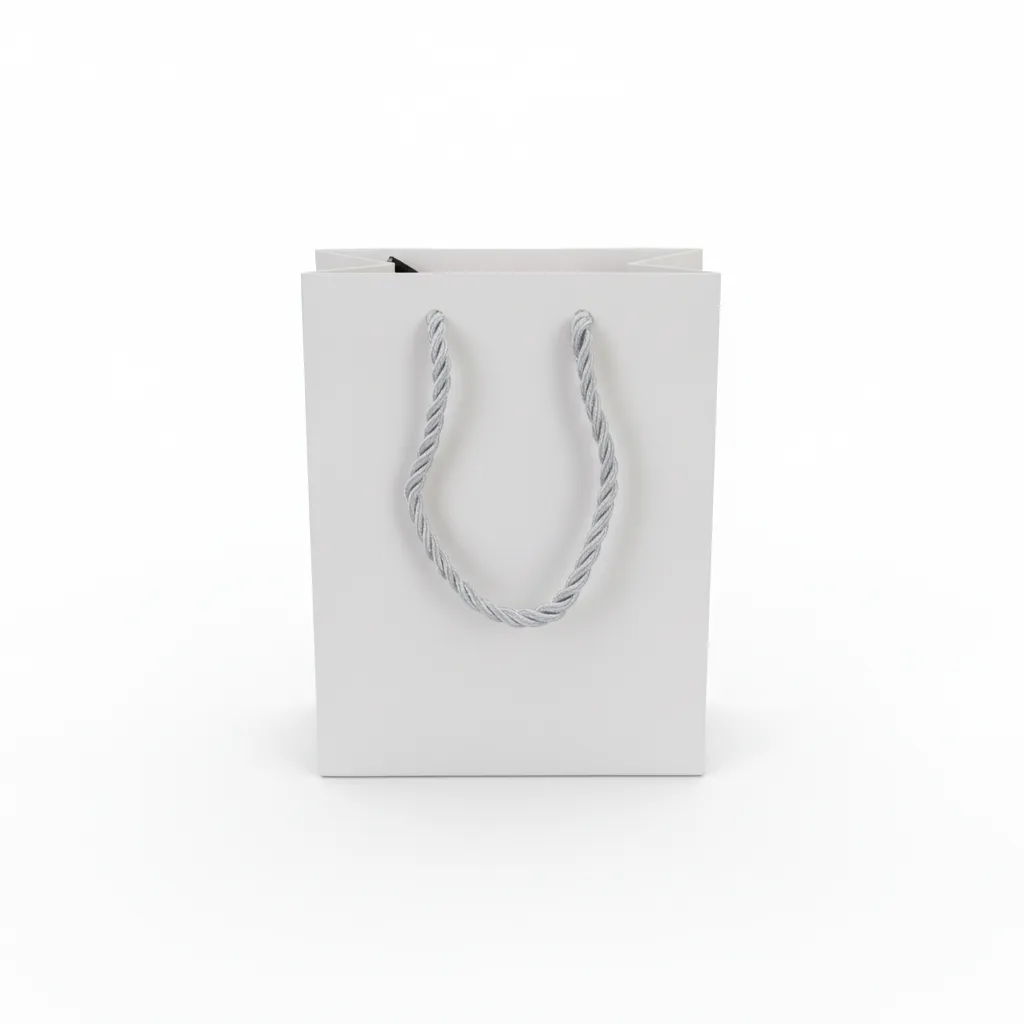 jewelry gift bags - 10-Pack Small Paper Gift Tote Bags with Rope Handles 4.25 2.25 6 in SB1645-BK product view 08