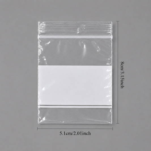 jewelry gift bags - 1000 White Bags PB02-23W open view