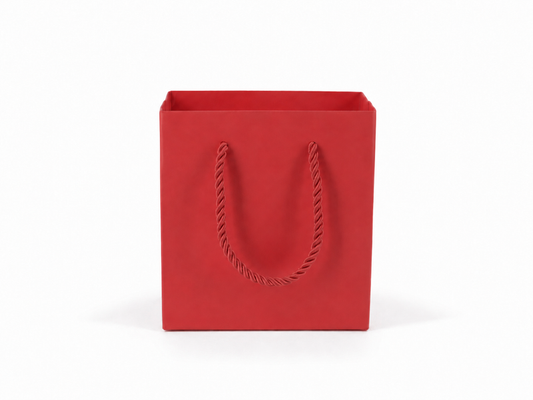 jewelry gift bags - 24-Pack Red Small Paper Gift Bags with Rope Handles 4.75 2.75 5 in SB19-R open view