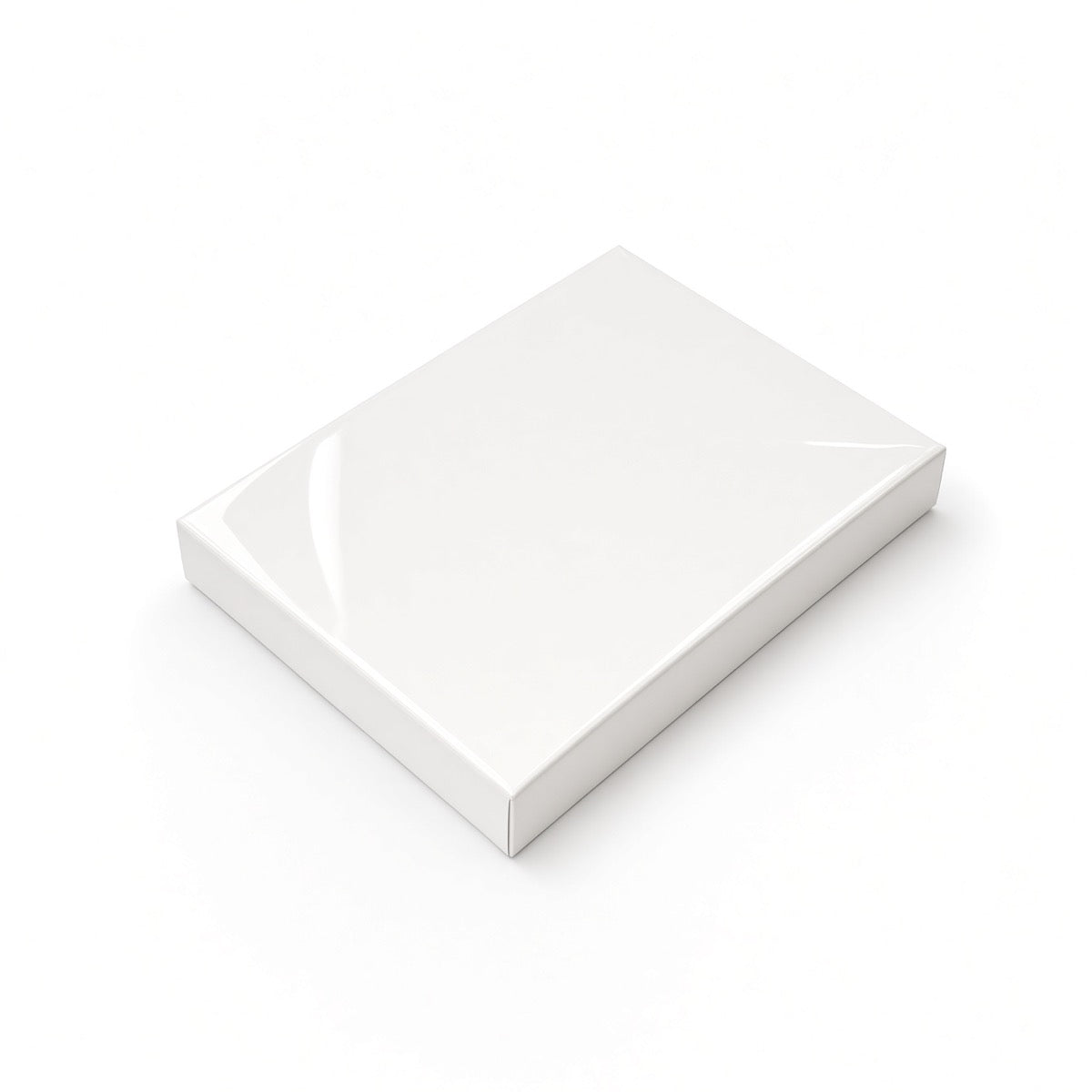 jewelry set box - White Glossy Large Jewelry Set Cotton-Filled Jewelry Box 100-Piece Pack BX2853WG open view