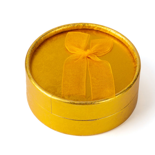 necklace box - 12pcs Gold Cardboard Organza Boxes Necklace B1433-GL W GL open view