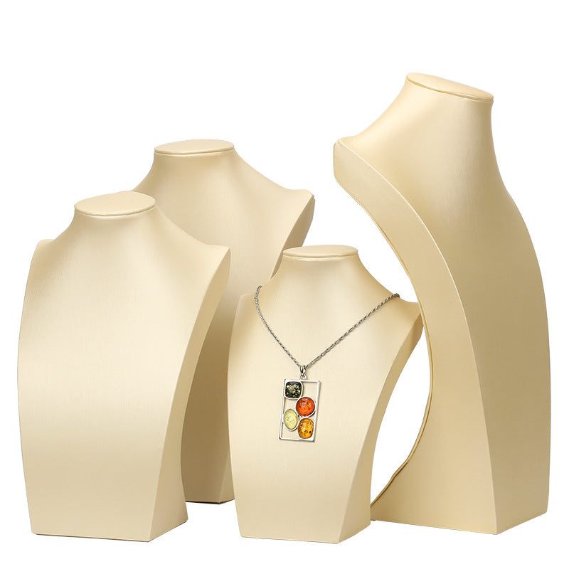 necklace display - PU Leather Bust Necklace Display Stand C01388 product view 08