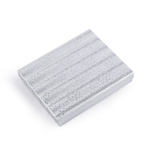 pendant box - 100pcs Silver Cotton Cardboard Boxes Pendant BX2865S open view