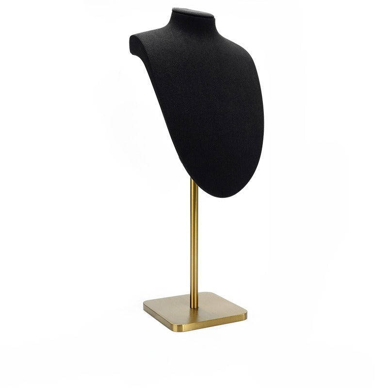 pendant display and necklace display - Black Microfiber Display Stand Necklace Pendant C02133 product view 05