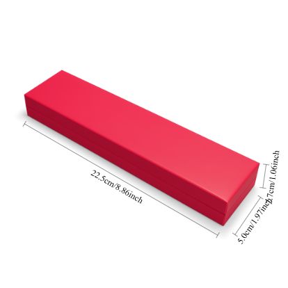 ring box and bracelet box - 24pcs Red White Bracelet Boxes Ring L066-BR-W GR open view