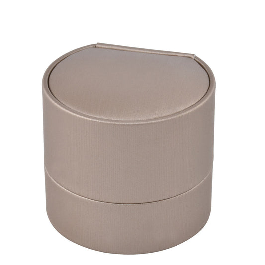 ring box - 12pcs Champagne PU Ring Boxes P04R-C open view