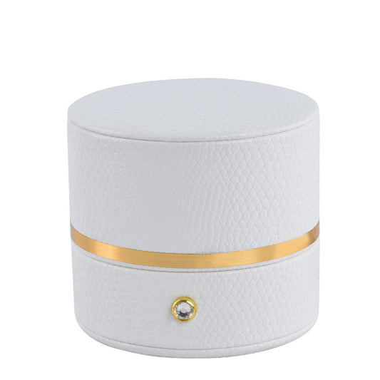 ring box - 6pcs White Ring Boxes L022R-W open view