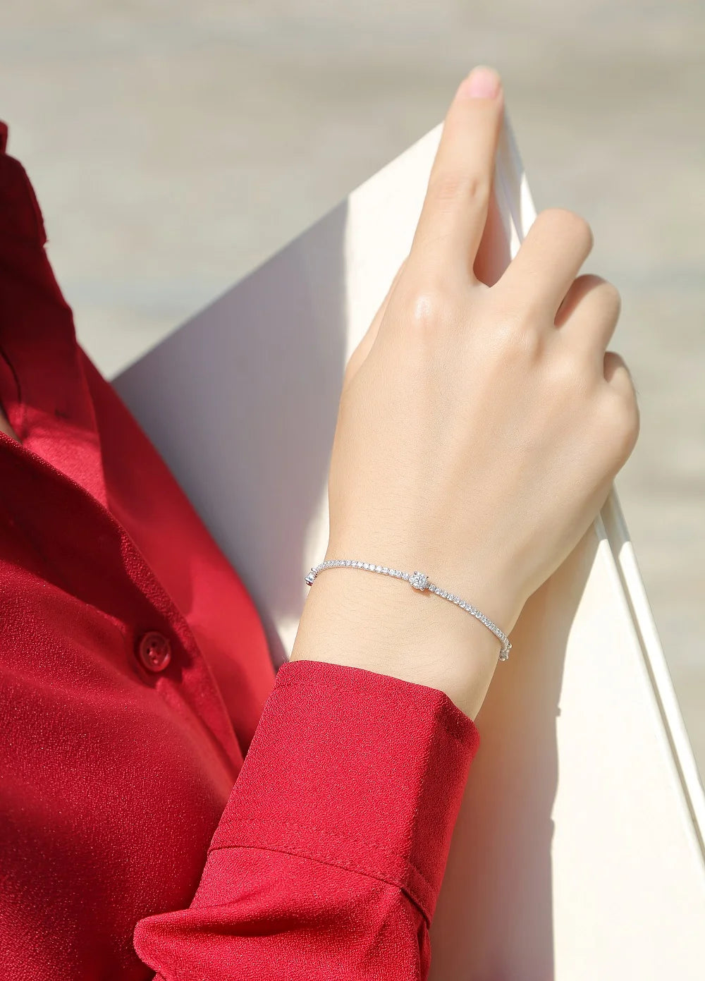 sterling silver jewelry - 925 Silver Bracelet Bracelets SLM0050B-silver-19cm product view 05